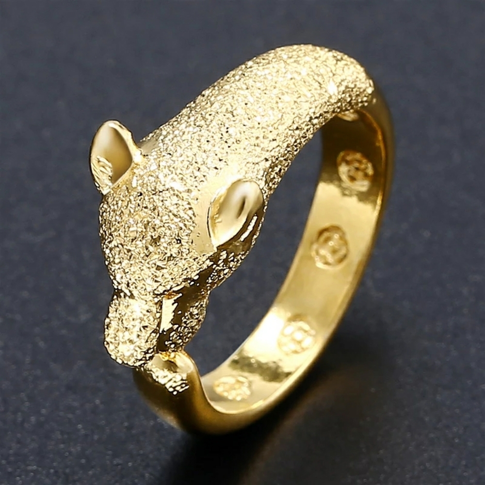 Golden Wild Cat Ring - Picture 5 of 5